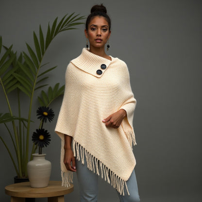 Knitted Scarf With Tassels