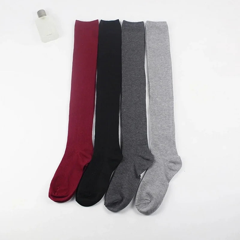 Velvet Gaited Long Socks