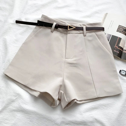 high waist office shorts

