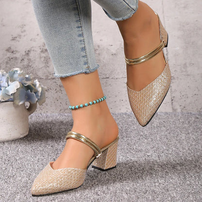 Silver Bling High Heel Pumps