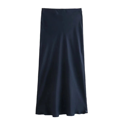 Satin Midi Skirts