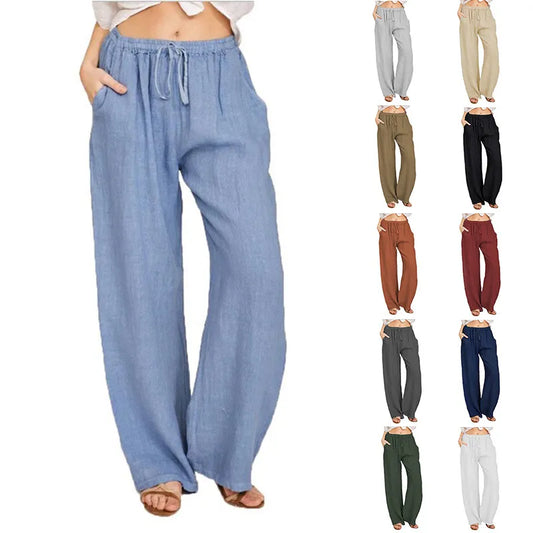 Casual Cotton Hemp Pants