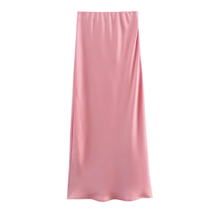 Satin Midi Skirts