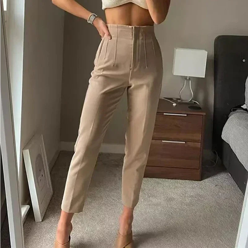 high waist office pant