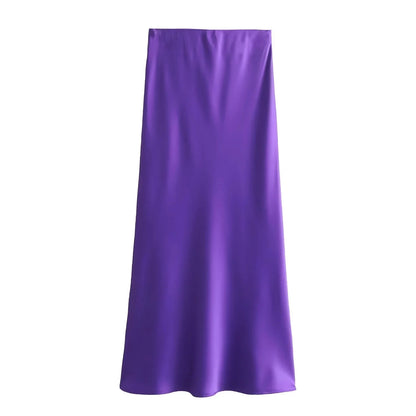 Satin Midi Skirts