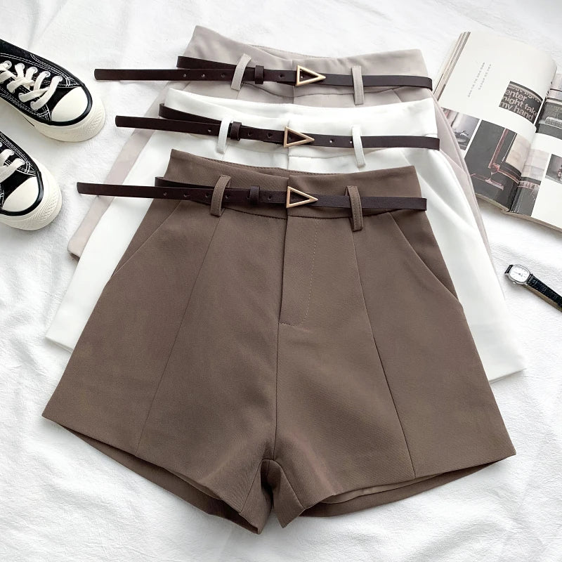 high waist office shorts

