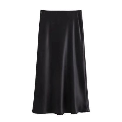 Satin Midi Skirts