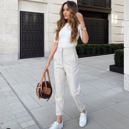 high waist office pant