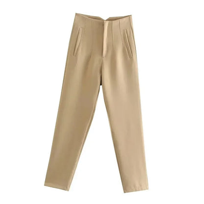 high waist office pant