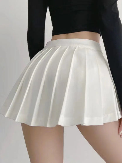 Pleated Vintage Mini Skirts