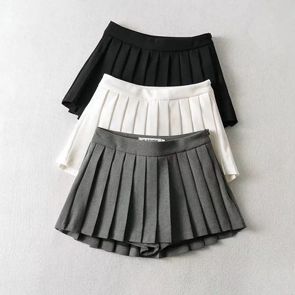 Pleated Vintage Mini Skirts