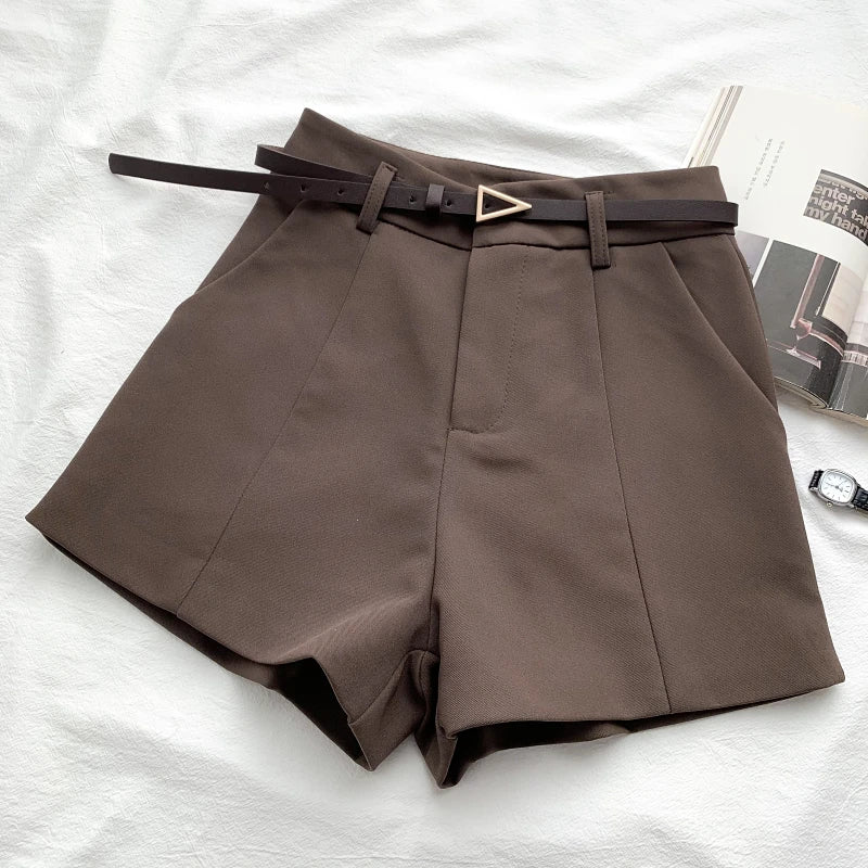 high waist office shorts

