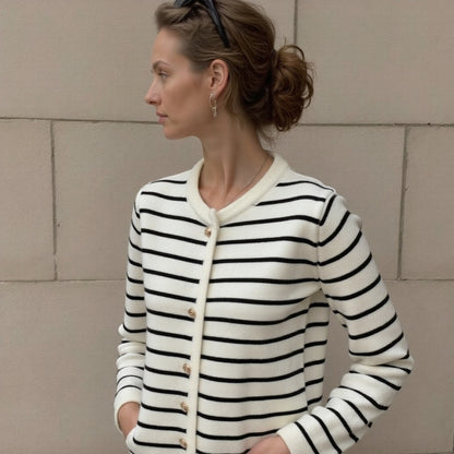 Striped Knitted Jacket